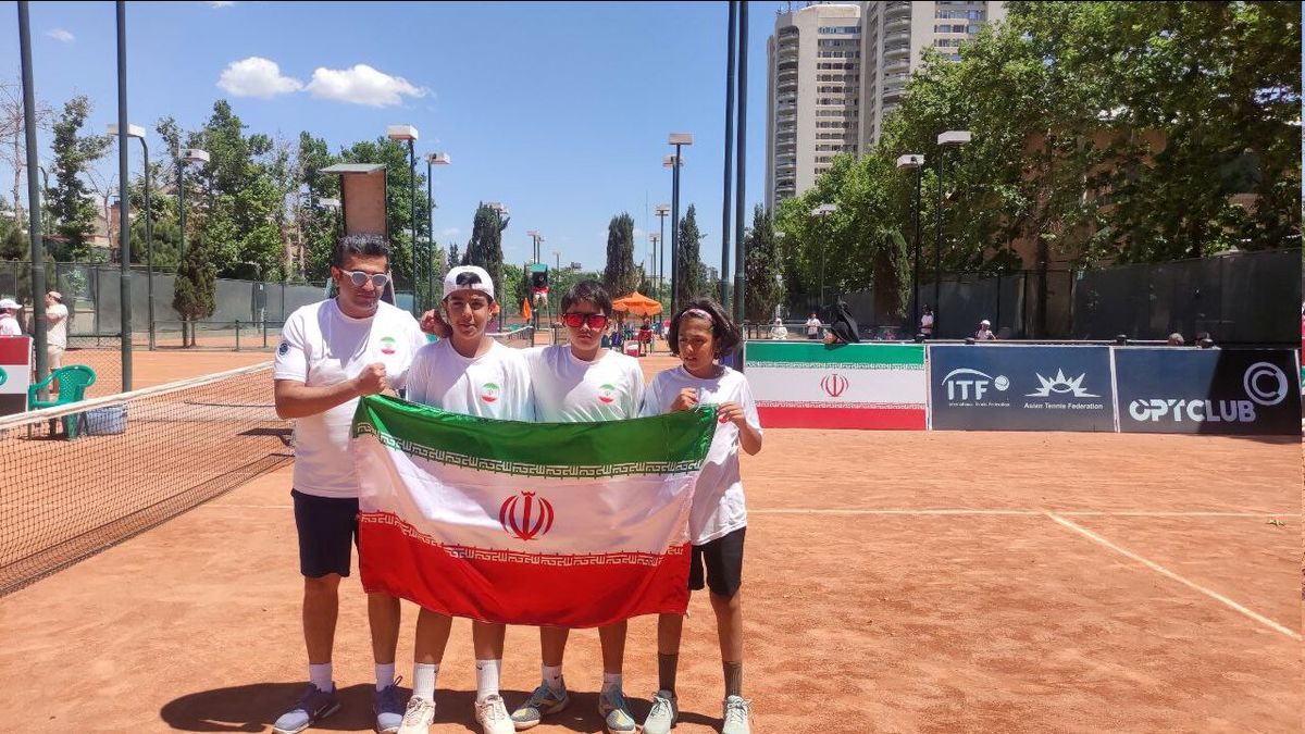 قهرمانی تنیسورهای دختر و پسر ایرانی در غرب آسیا