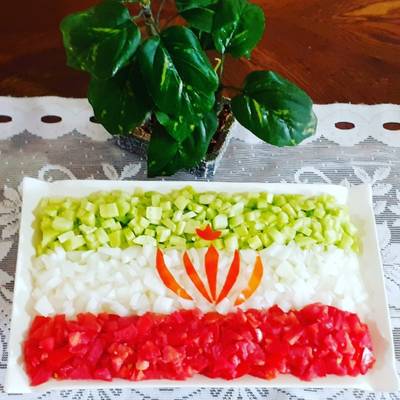 تزیین صبحانه به شکل پرچم ایران