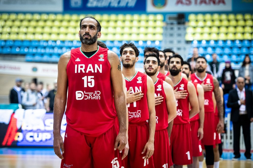 صعود بسکتبال ایران در رنکینگ جهانی فیبا