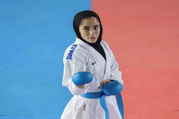 بانوی کاراته‌کا ایران سوم شد
