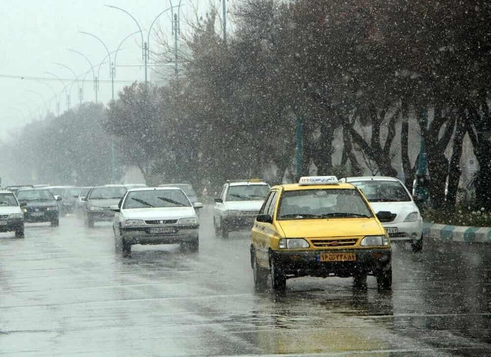 فعالیت سامانه بارشی در 24 استان