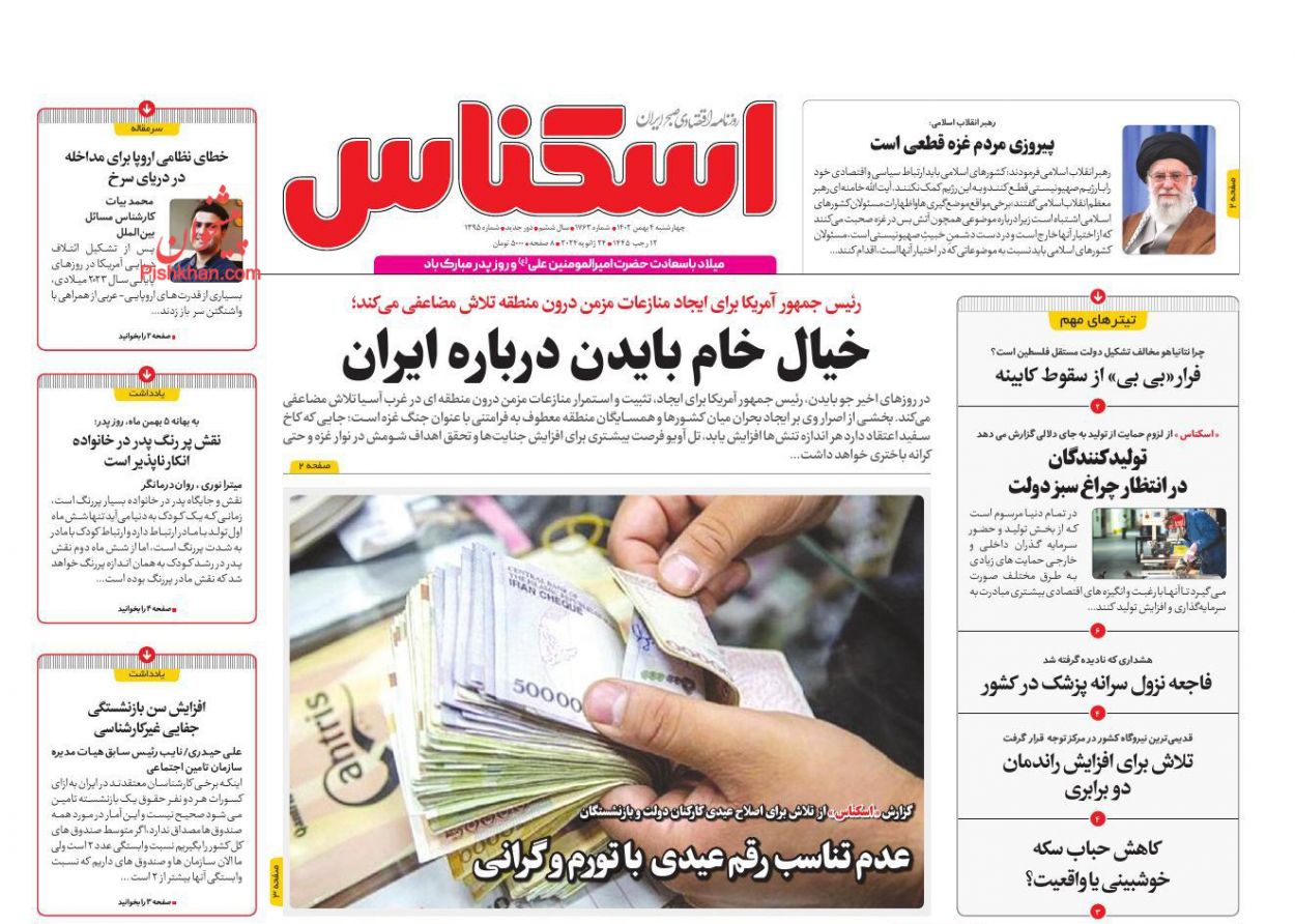 روزنامه های اقتصادی امروز چهارشنبه 4 بهمن 1402